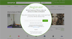 Desktop Screenshot of groupon.es