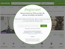 Tablet Screenshot of groupon.es