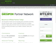 Tablet Screenshot of affiliates.groupon.co.uk