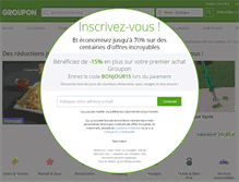Tablet Screenshot of groupon.fr