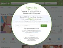 Tablet Screenshot of groupon.co.uk